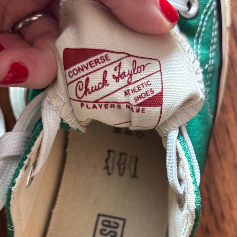Converse Green Athletic Shoes - Picture 2 of 6